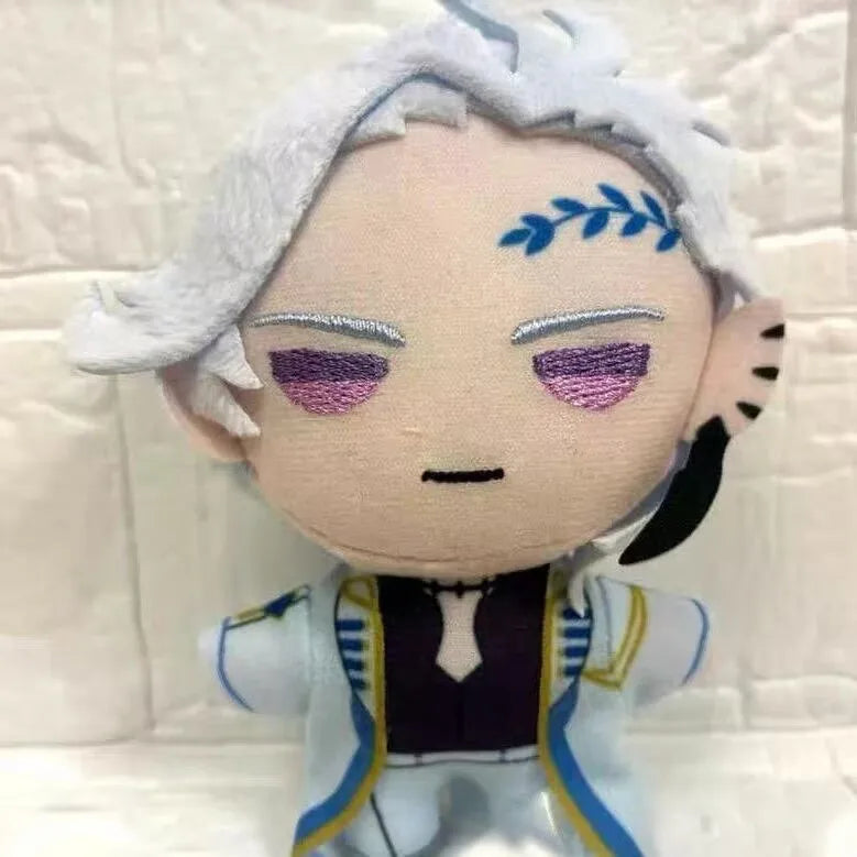 Close-up handmade stitching detail Record of Ragnarok plush pendant

