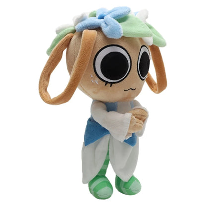 Close-up of Bassie Dandy's World plush embroidery details