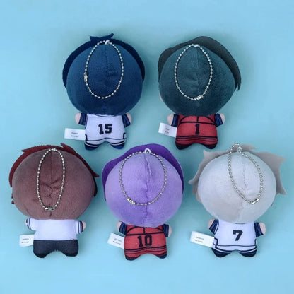 Close-up of embroidery on Isagi Yoichi Mascot plush