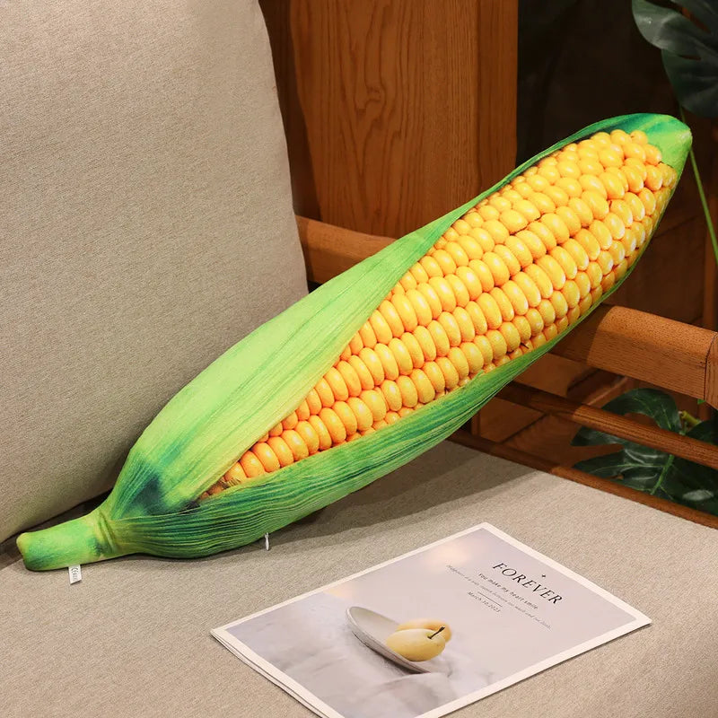 Close up of 3D photographic print texture on realistic vegetable plushies surface detail