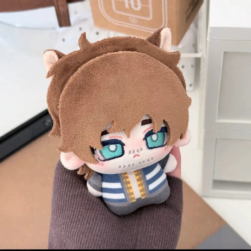 Close up of Bryan Hodukavich fanmade plush face and expression detail