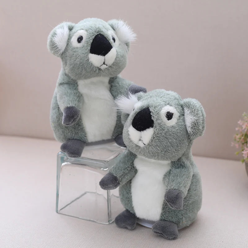 Close up of soft PP cotton filling texture on koala stuffed animal