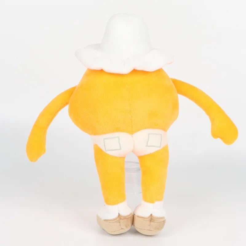 Close up plush material texture detail funny multiplayer co-op game plushie premium fill
