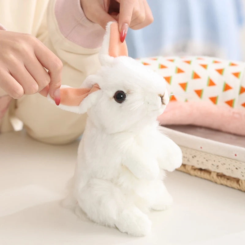 Close up ultra soft plush fabric texture kawaii stuffed animal pillow