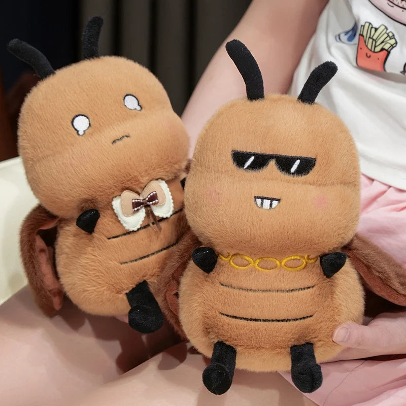 Cockroach plushie gift wrapped in box ready for birthday or holiday