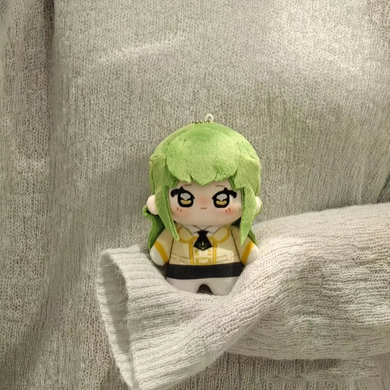 Code Geass fan merchandise CC plush on shelf anime display

