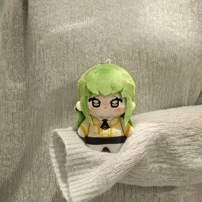 Code Geass fan merchandise CC plush on shelf anime display

