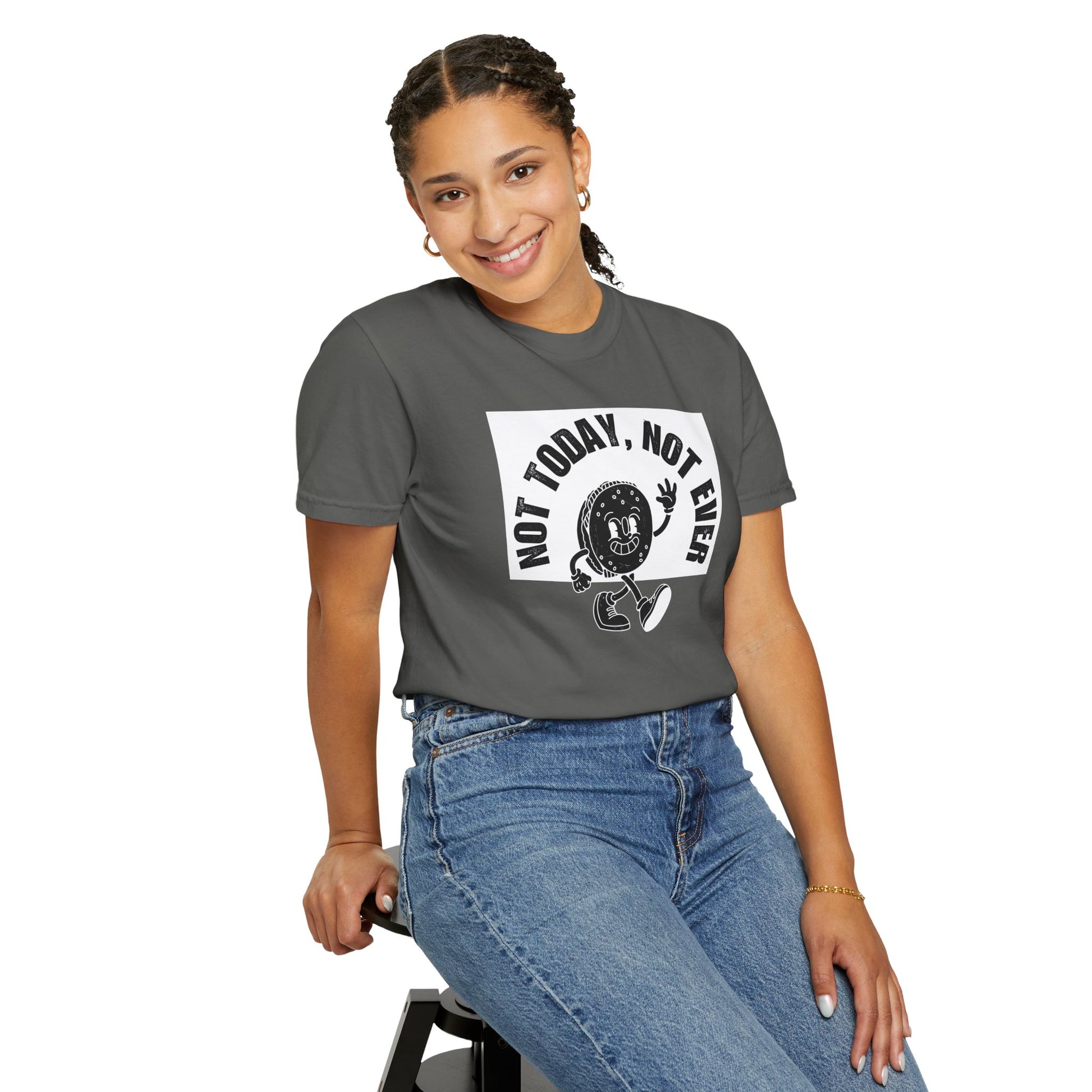 Coffee lover gift shirt Comfort Colors relaxed fit front and back view