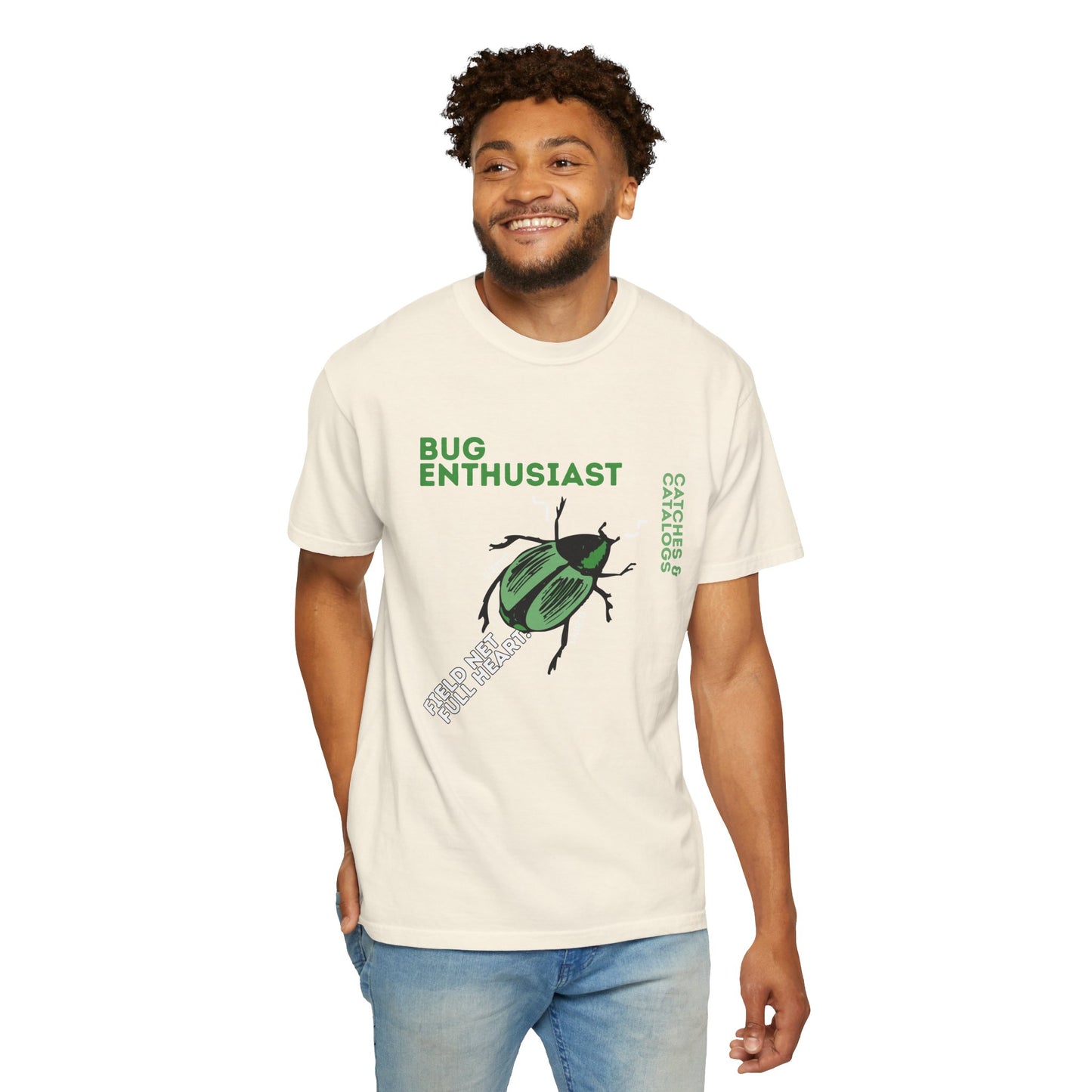 Comfort Colors 1717 heavyweight insect collector tee texture close-up