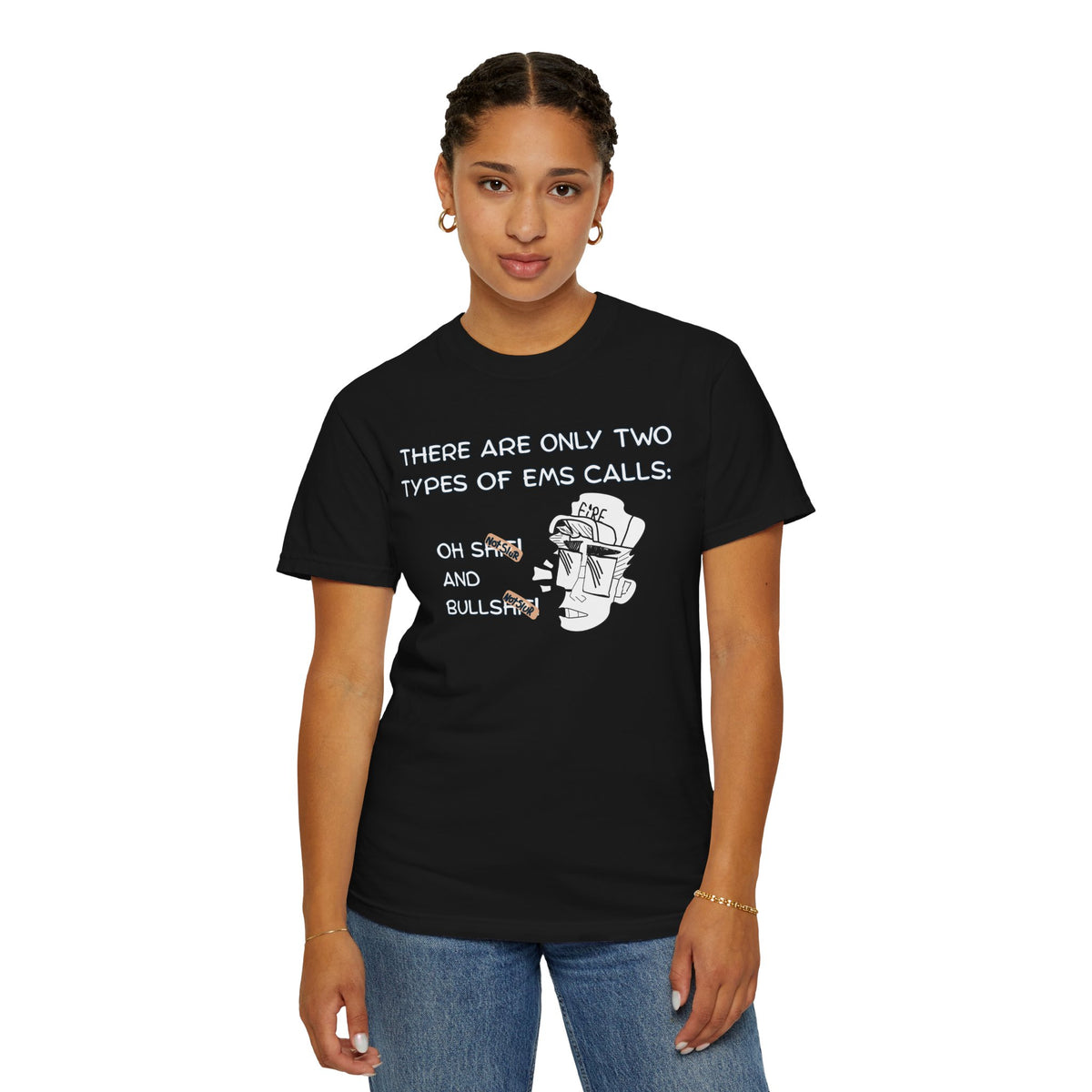 Comfort Colors 1717 paramedic gift shirt in garment-dyed navy