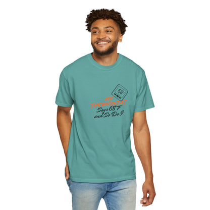 Comfort Colors 1717 size chart graphic showing S through 3XL measurements
