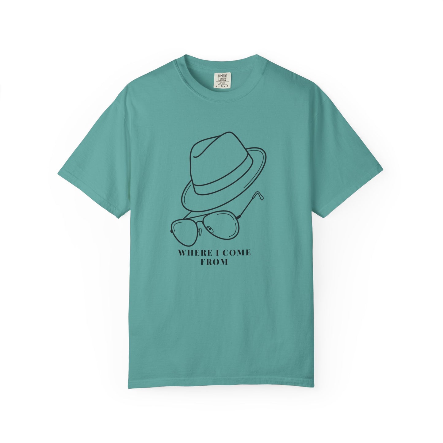 Comfort Colors country music tribute tee cowboy hat print