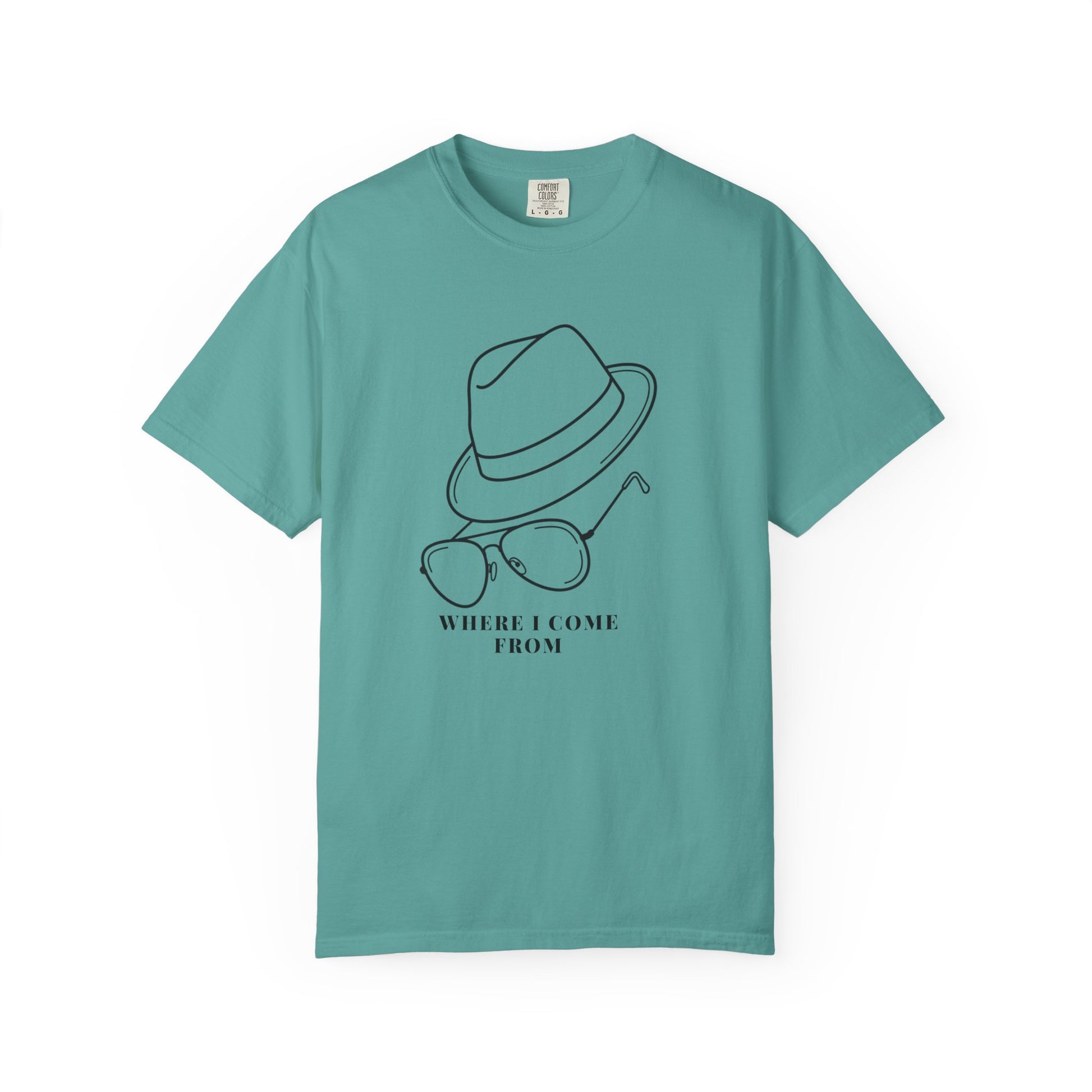 Comfort Colors country music tribute tee cowboy hat print