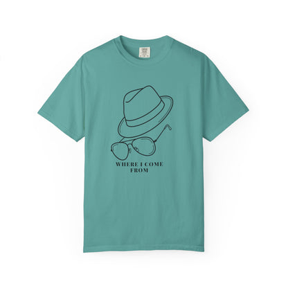 Comfort Colors country music tribute tee cowboy hat print