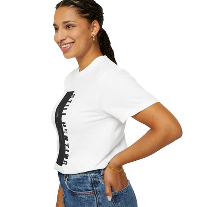 Comfort Colors graphic tee sewn in label close up tag free neck interior detail
