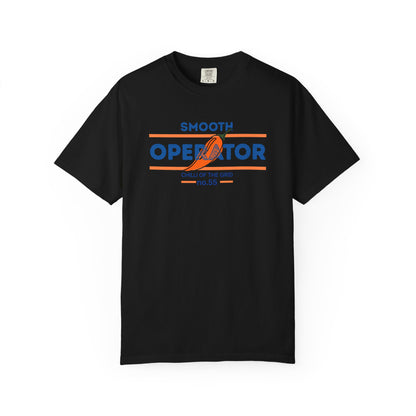 Comfort Colors heavyweight t-shirt with a witty Smooth Operator chili pepper racing graphic