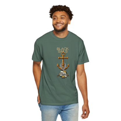Comfort Colors heavyweight tee back view showing relaxed drop-shoulder fit

