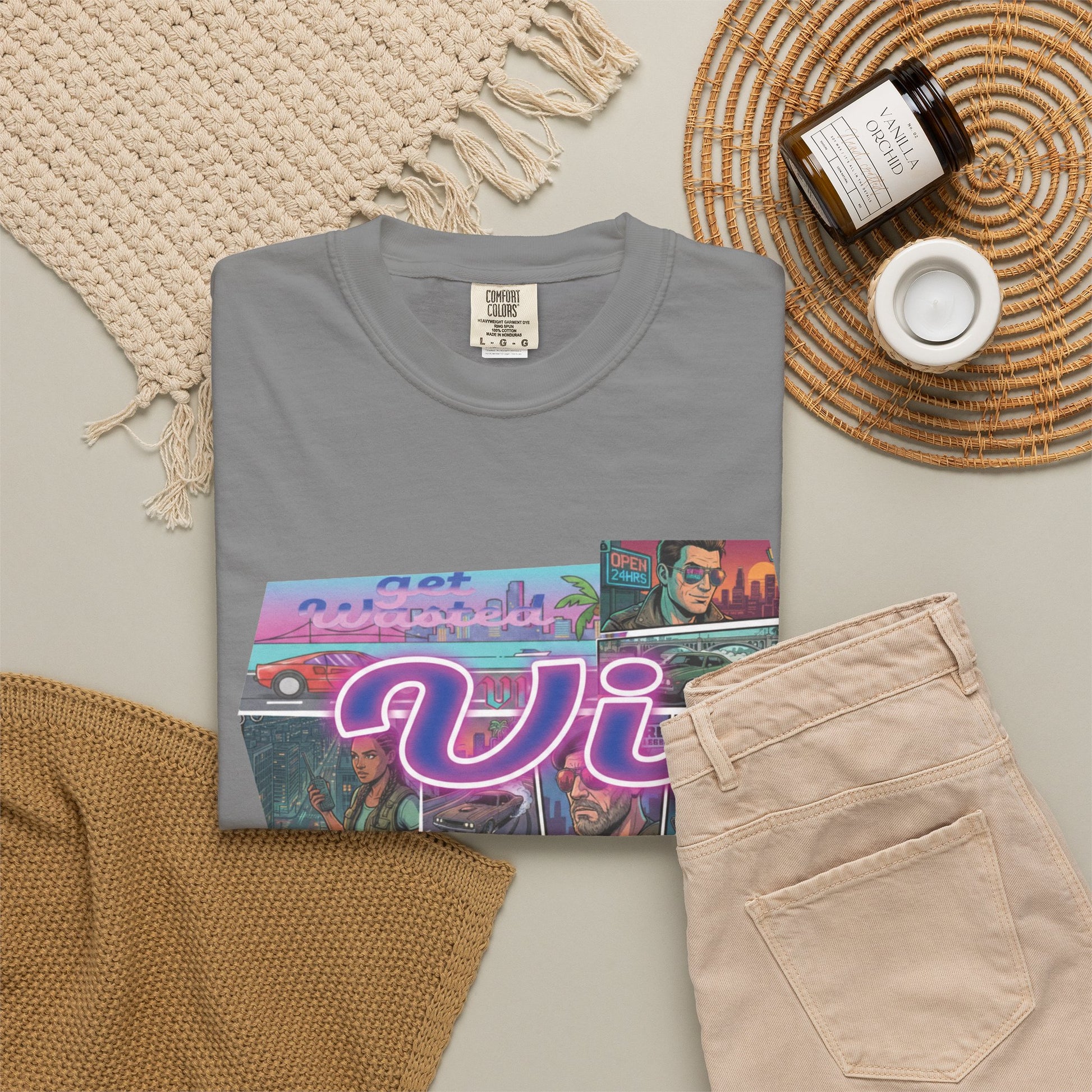 Comfort Colors neon vice tee

