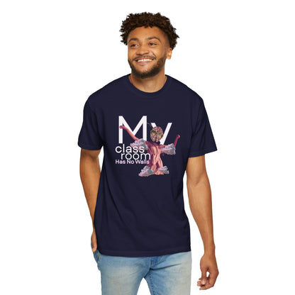 Comfort Colors tee with bold artistic graphic on front