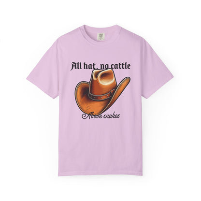 Comfort colors cowboy tee size comparison across S to 4XL
