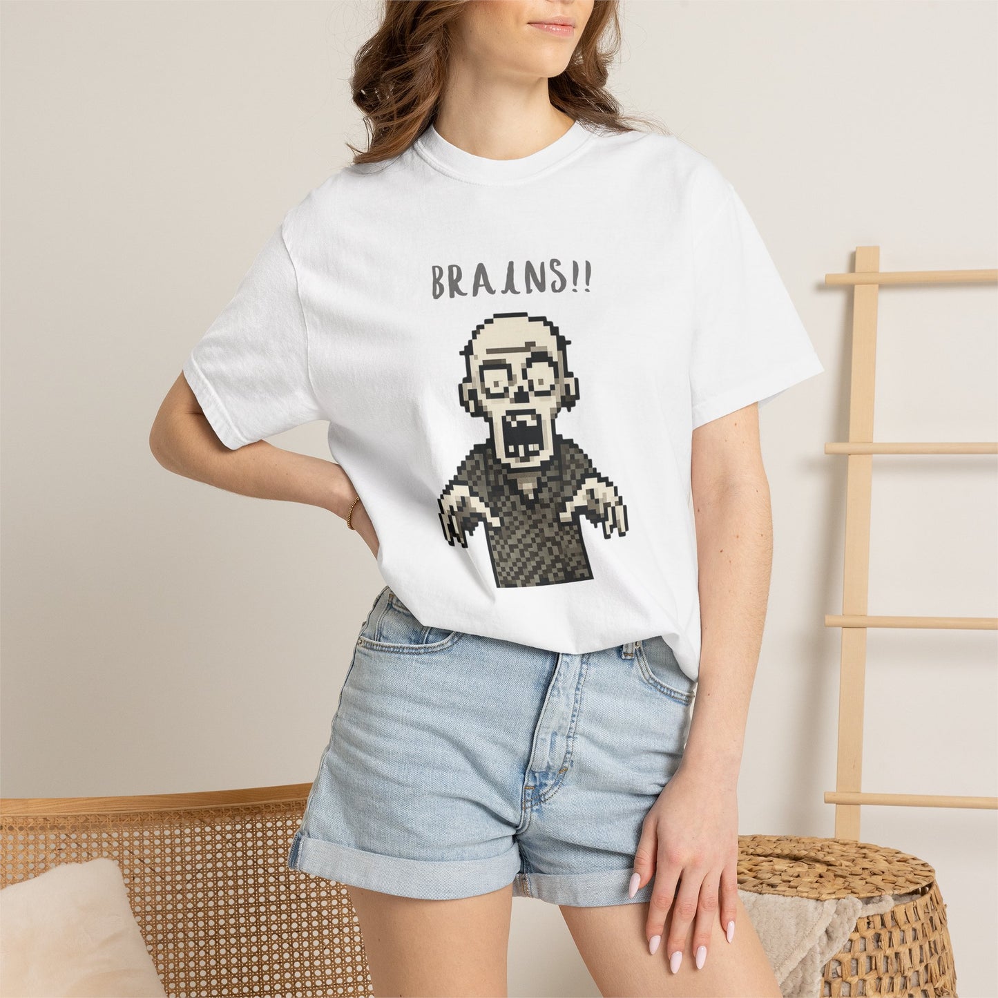 Comfortable pixel zombie casual t-shirt.