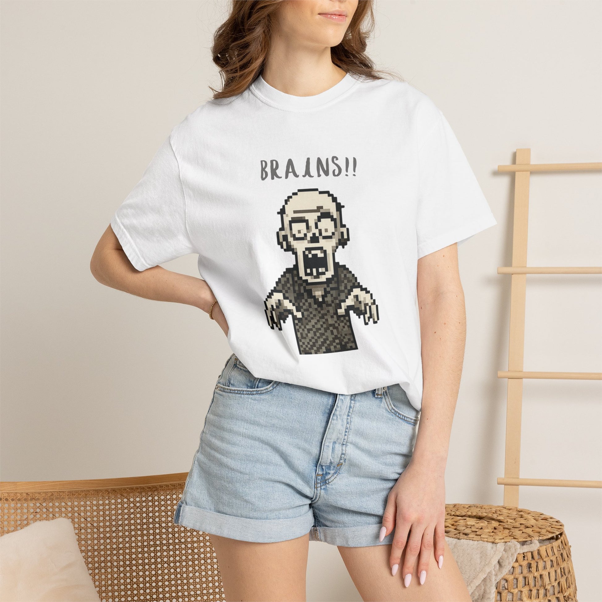 Comfortable pixel zombie casual t-shirt.