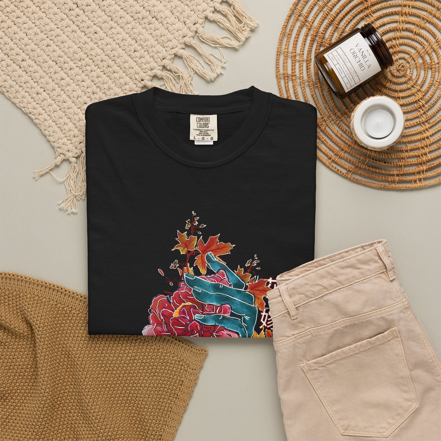Comfortable, relaxed-fit garment-dyed t-shirt for daily wear.