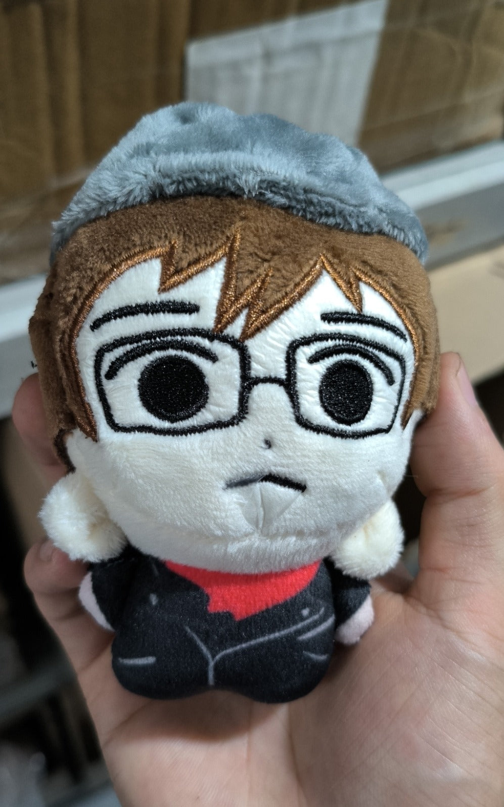 Complete 4-piece emo-rock band plush set featuring lead vocalist, rhythm guitarist, bassist and lead guitarist in matching Three Cheers era outfits