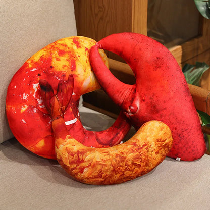 Cooked Seafood Plush handmade shrimp stuffed animal gag gift