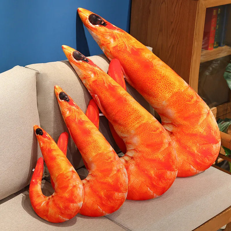 Cooked Seafood Plush lobster claw plush red realistic novelty food gift