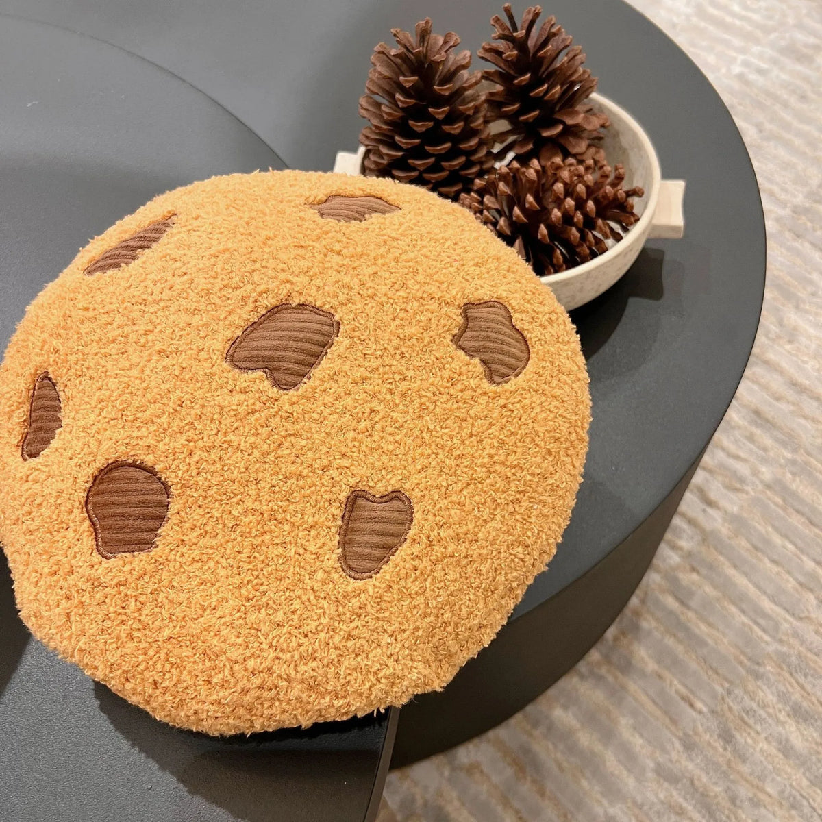 Cookie plush keychain 10cm pendant attached to a school backpack