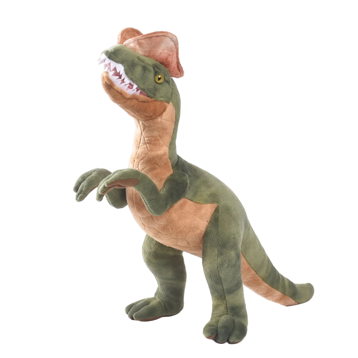 Cool dinosaur toy attack mode dynamic pose on display shelf