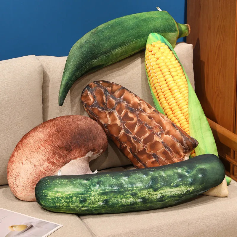 Corn plush toy 70cm hyper realistic photographic printed stuffed food pillow yellow corn cob