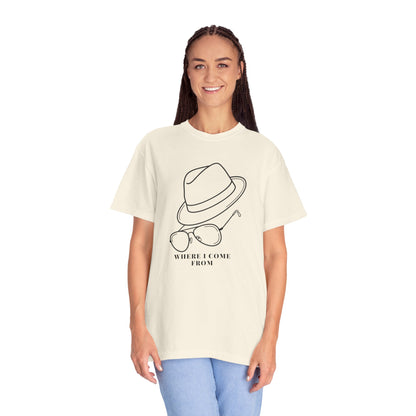 Country fan gift shirt cowboy hat aviator sunglasses design