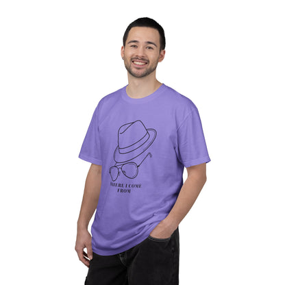 Country music memorial shirt cowboy hat sunglasses line art