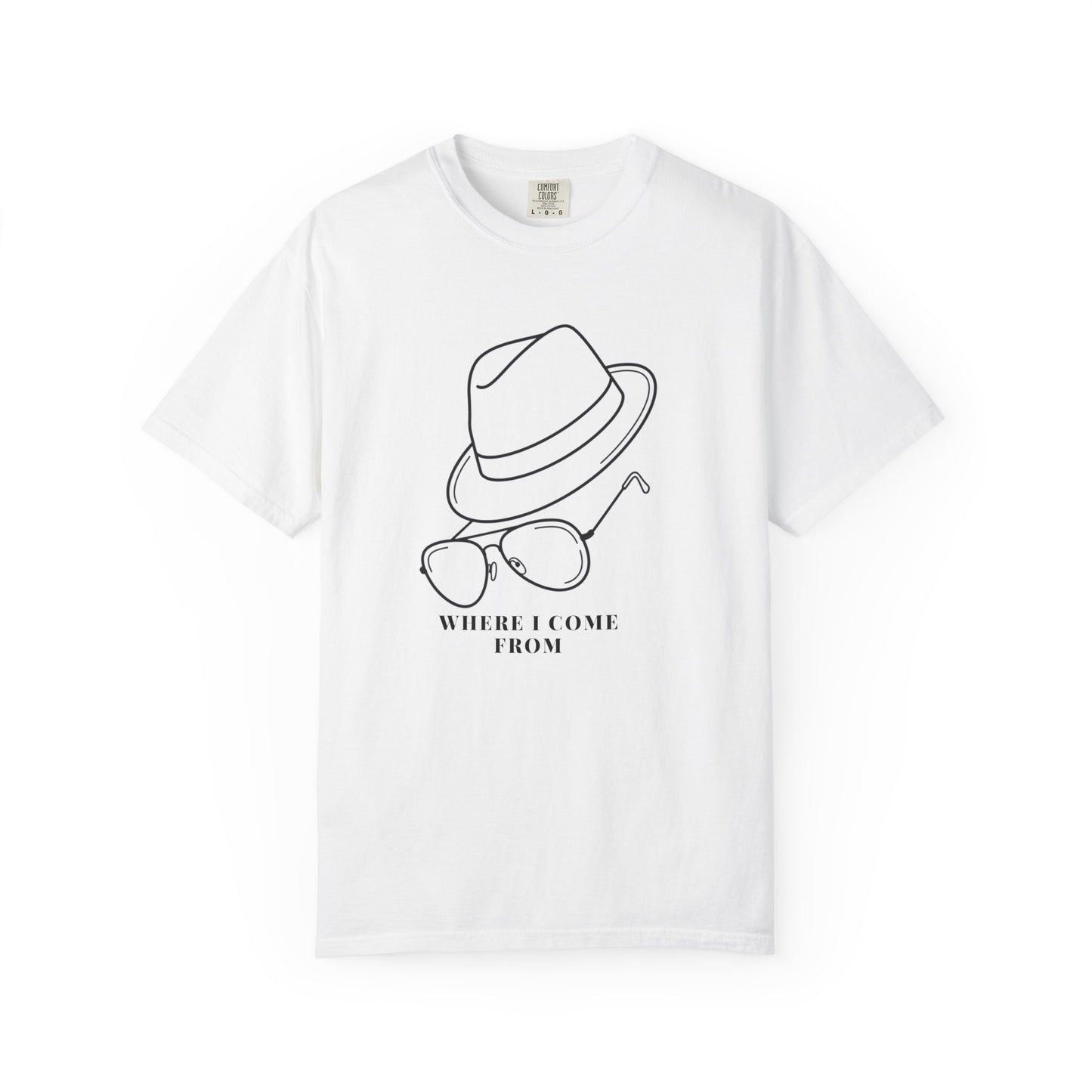Country singer tribute tee cowboy hat aviator sunglasses graphic