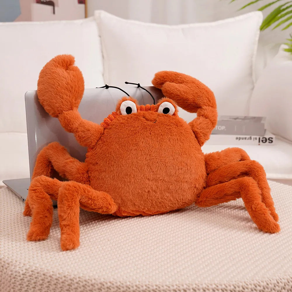 Cozy crustacean ocean plush set corduroy lobster and floppy crab together