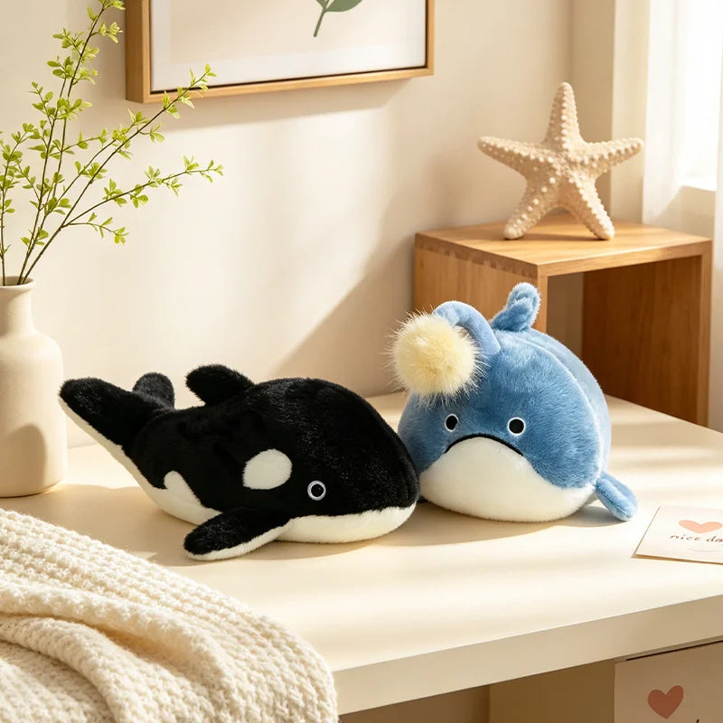 Crab stuffed animal 40cm kawaii ocean plush pillow front view