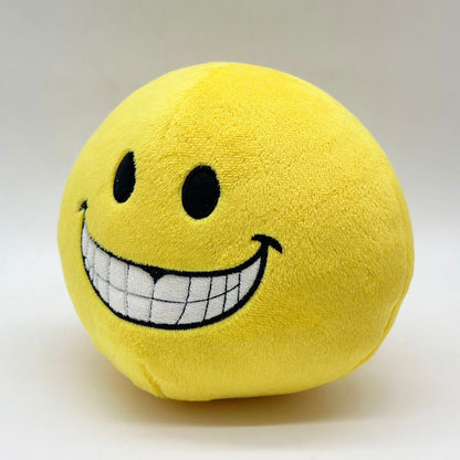 Creepy smiley face plush desk display horror toy