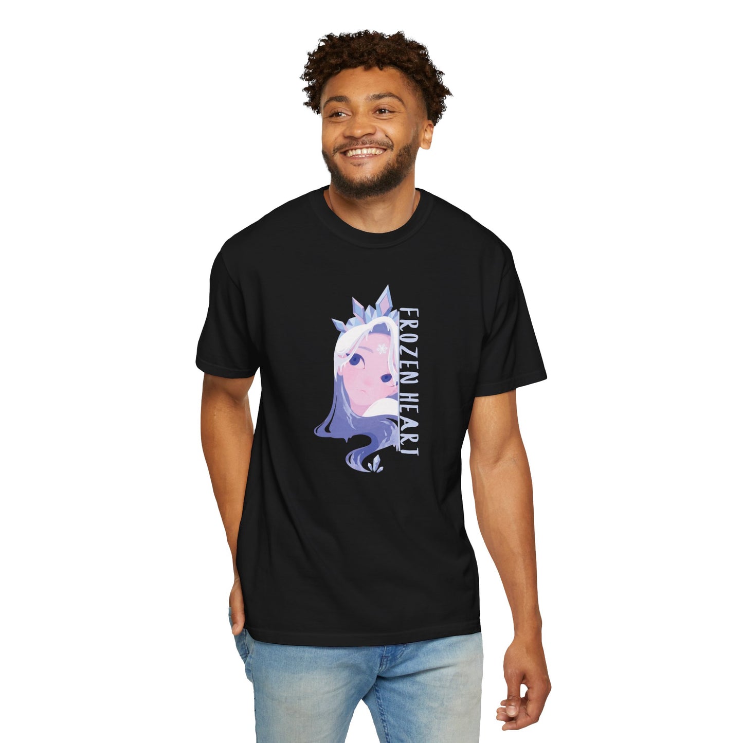 Cryo sovereign anime shirt size medium flat lay with measurement reference for size guide
