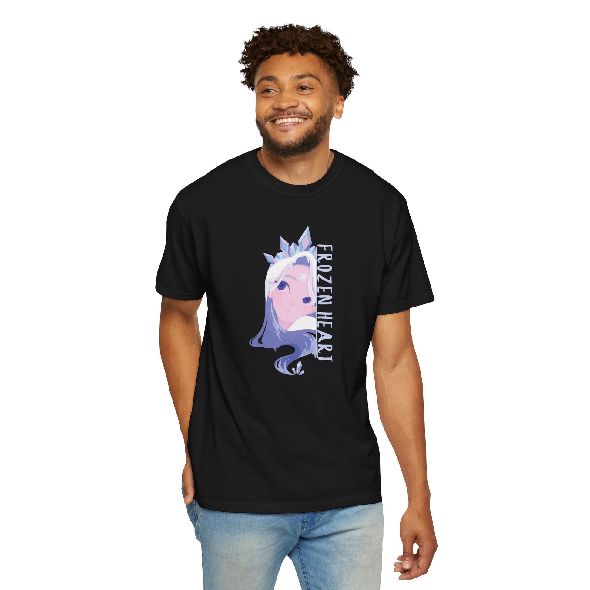 Cryo sovereign anime shirt size medium flat lay with measurement reference for size guide
