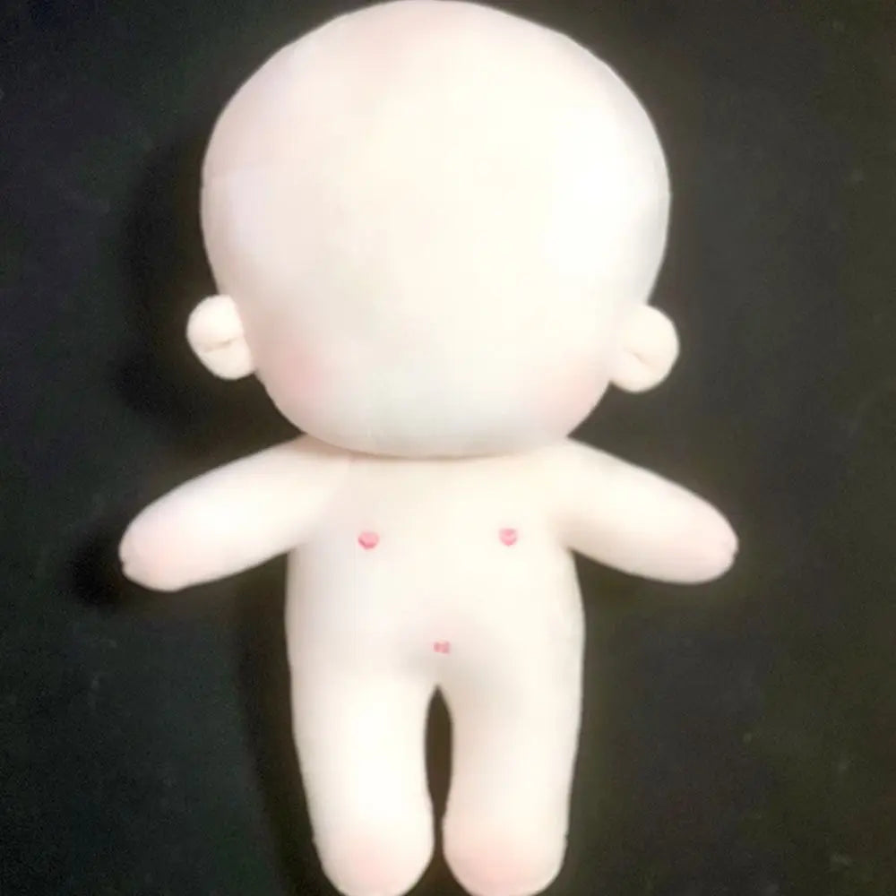 Customizable plush doll dressed in handmade anime outfit example
