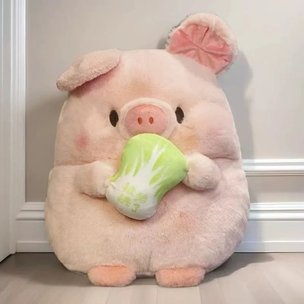 Cute animal plushies gift ready on a pastel background