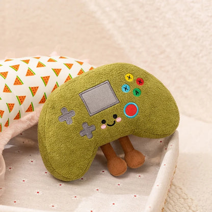 Cute kawaii plush toy set retro gaming lifestyle collectibles gift for gamers and anime fans