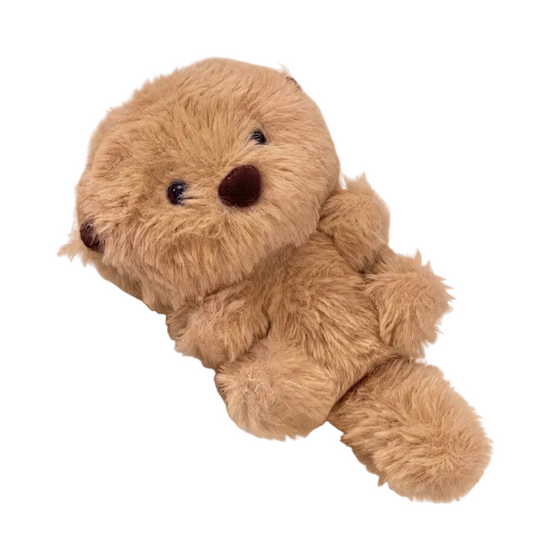 Cute sea otter plush 19cm handmade stuffed toy desk buddy