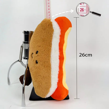 Cute stuffed animal hot dog kawaii plush gift wrapping presentation
