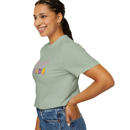 Cyber kawaii graphic tee mockup on a transparent background for product listing
