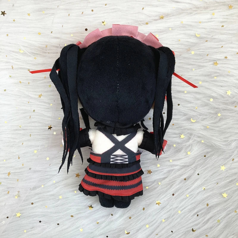 Date A Live plushies Kurumi and Yoshino side by side
