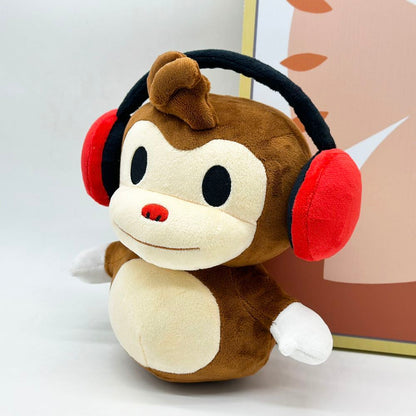 Deaf monkey plushie toy handmade indie game collectible