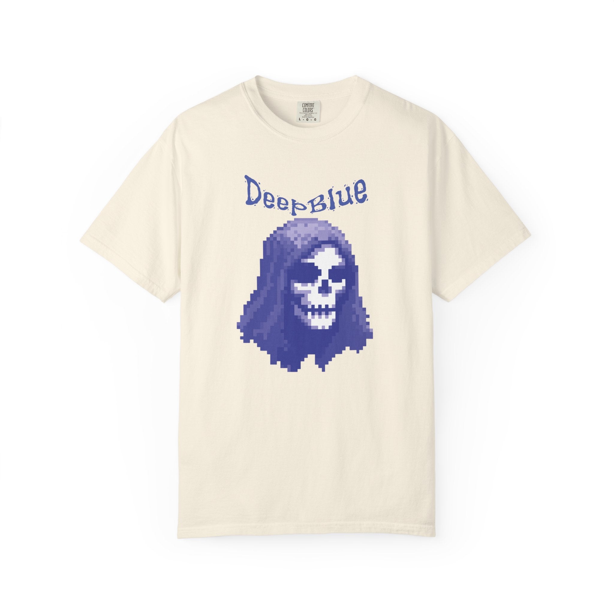 トップス VAULTROOM GILGAMESH TEE / BLUE GRAY L Resynced from the Deep Blue - Pixel Pirate Unisex Graphic Tee